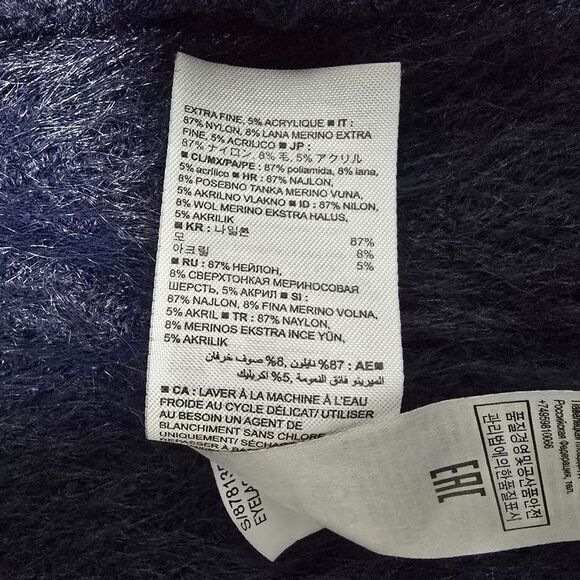 Banana Republic Holiday Eyelash Open Long Duster Cardigan in Navy - Picture 10 of 12